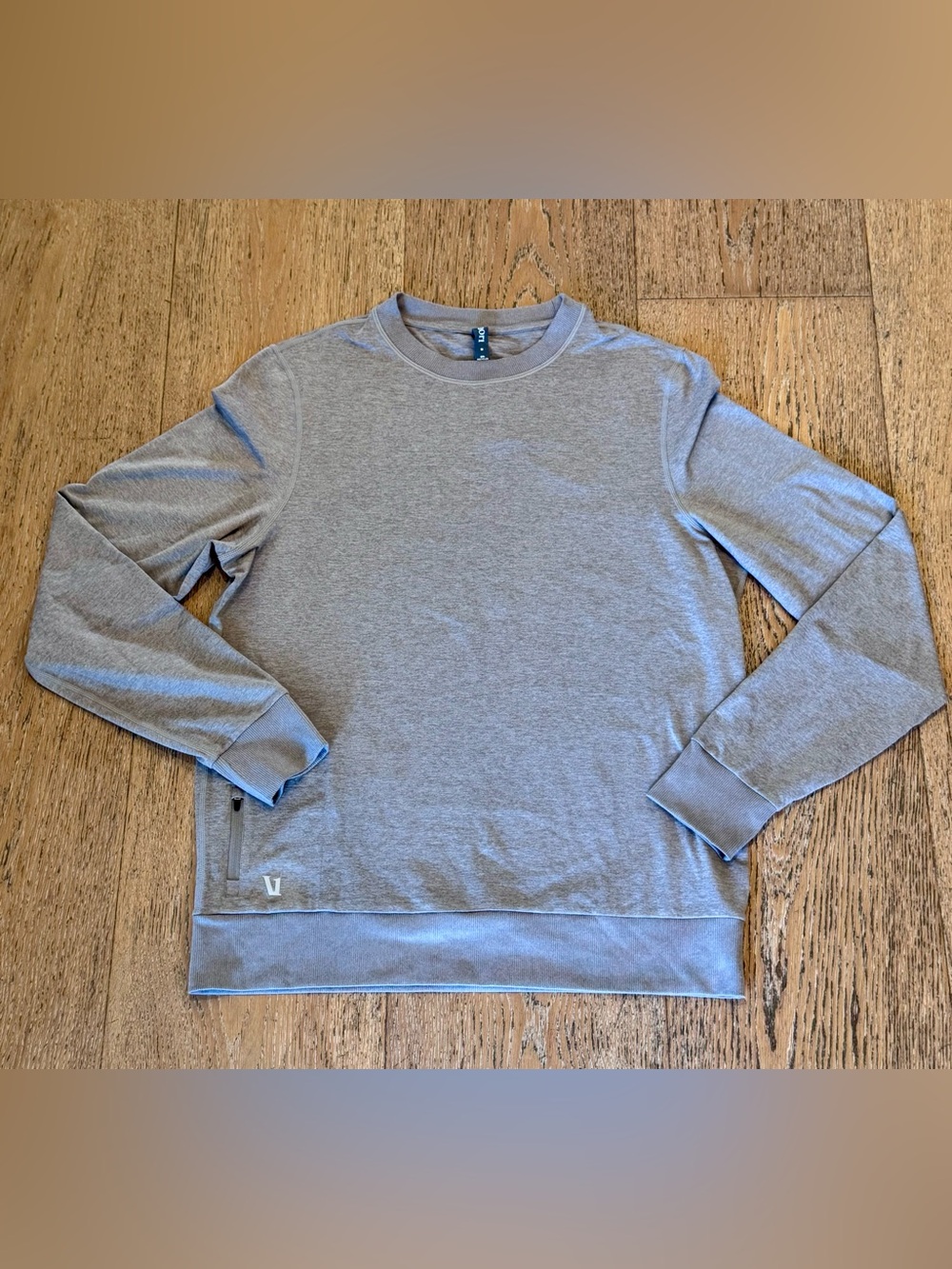 Vuori Men’s Ponto Performance Crew M Oatmeal Heather DreamKnit Pullover